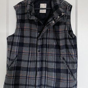 Gap Flannel Plaid Vest Puffer Men’s Large